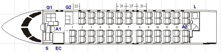 Схема мест crj 200