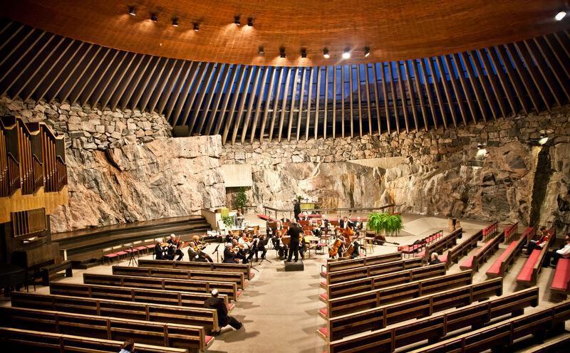 Церковь в скале в Хельсинки