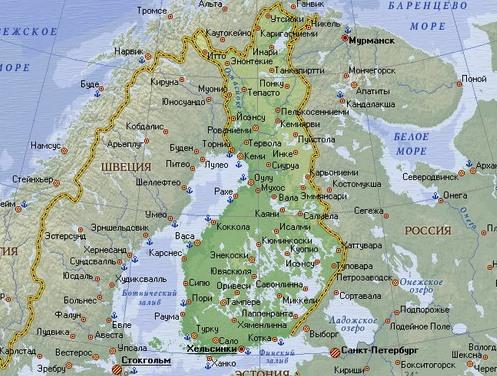 Географическое положение Финляндии