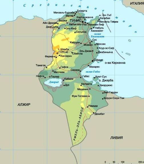 Тунис – географическое положение, климат, немного истории