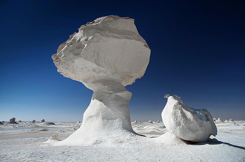 каменные грибы в Белой пустыне.